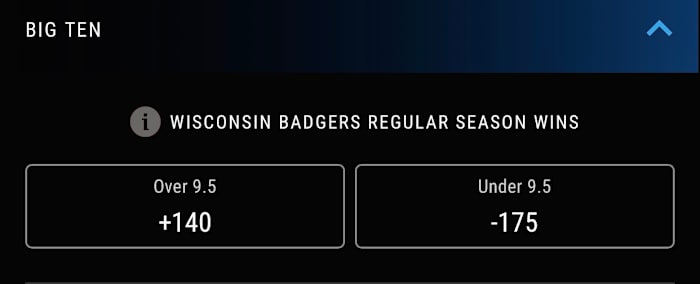 Odds courtesy of PointsBet